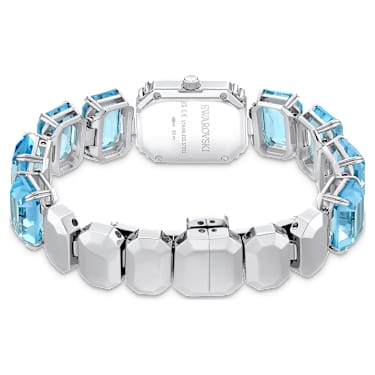 Orologio, Braccialetto con taglio Octagon, Blu, Acciaio inossidabile - Swarovski, 5630840