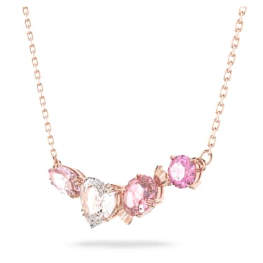 Gema 520 鏈墜, 心心糖果, 粉紅色, 鍍玫瑰金色調 - Swarovski, 5630876