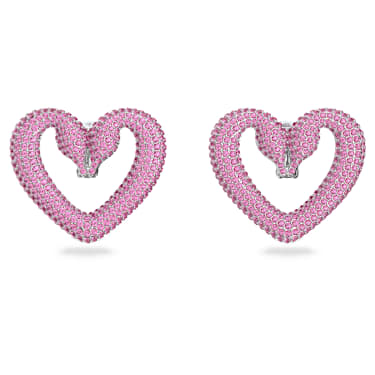 Swarovski pink heart earrings store