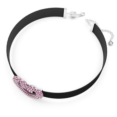 Sublima 頸鍊, 心形, 粉紅色, 鍍白金色 - Swarovski, 5631172