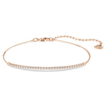 Only bracelet, White, Rose gold-tone plated - Swarovski, 5632063