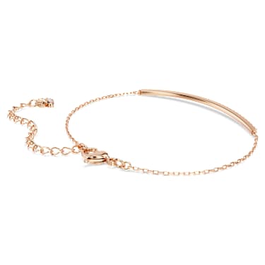 Only Bileklik, Beyaz, Pembe altın rengi kaplama - Swarovski, 5632063