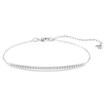 Only Armband, Weiß, Rhodiniert - Swarovski, 5632066
