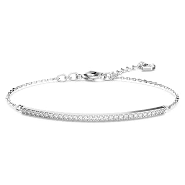 Náramek Only, Bílá, Pokoveno rhodiem - Swarovski, 5632066