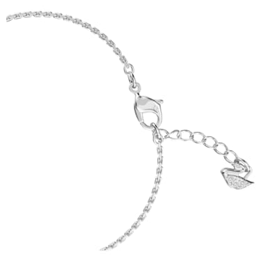Further bracelet, Round shape, White, Rhodium plated - Swarovski, 5632067