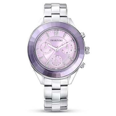 Relógio Octea lux sport, Fabrico suíço, Pulseira de metal, Roxo