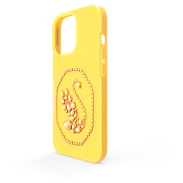 Smartphone case, Swan, iPhone® 13, Yellow - Swarovski, 5633709