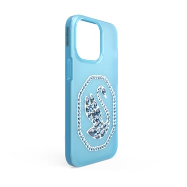 Θήκη κινητού, Κύκνος, iPhone® 13, Μπλε - Swarovski, 5633711