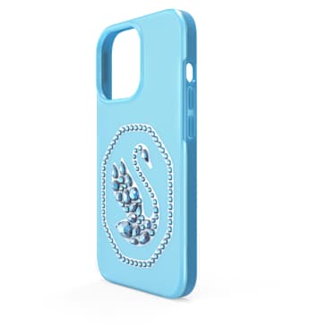 Θήκη κινητού, Κύκνος, iPhone® 13, Μπλε - Swarovski, 5633711