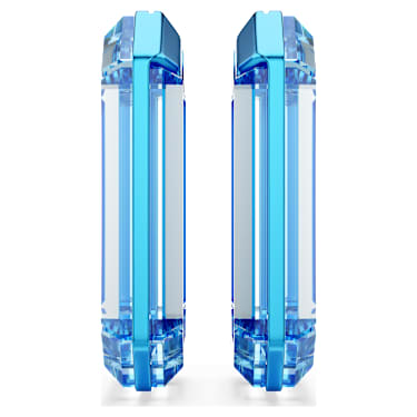 Kruhové náušnice Lucent, Statement, Osmihranný tvar, Modrá - Swarovski, 5633950