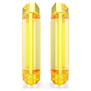 Lucent Kreolen, Statement, Achteckform, Gelb - Swarovski, 5633954