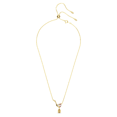 Cariti pendant, Red bean ice, Multicolored, Gold-tone plated - Swarovski, 5634333