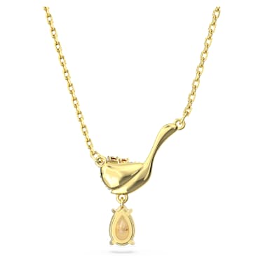 Cariti pendant, Red bean ice, Multicolored, Gold-tone plated - Swarovski, 5634333