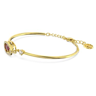 Cariti 手鐲, 紅豆, 紅色, 鍍金色色調 - Swarovski, 5634699