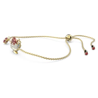 Cariti bracelet Red bean ice Red Gold tone plated Swarovski