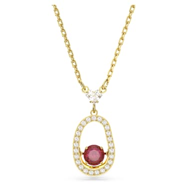 Cariti pendant, Red bean, Red, Gold-tone plated - Swarovski, 5634709