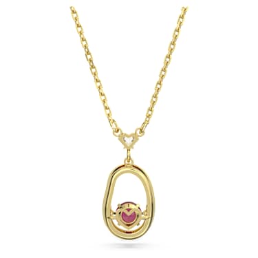 Cariti pendant, Red bean, Red, Gold-tone plated - Swarovski, 5634709