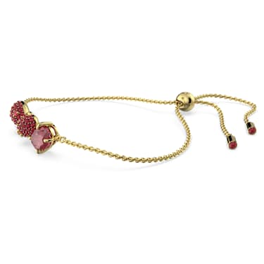 Cariti Armband, Adzukibohnen, Rot, Goldlegierungsschicht - Swarovski, 5634713