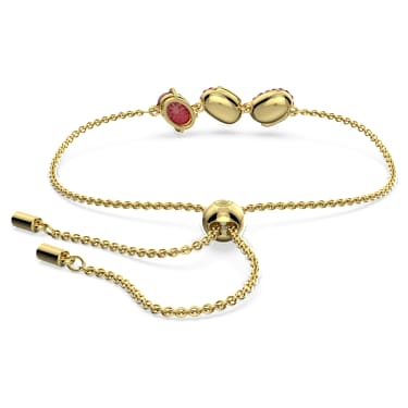 Cariti Armband, Adzukibohnen, Rot, Goldlegierungsschicht - Swarovski, 5634713