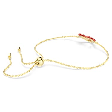 Sublima karkötő, Szív, Kicsi, Piros, Aranytónusú bevonattal - Swarovski, 5634724
