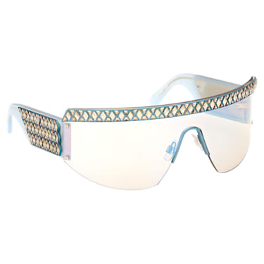 Sonnenbrille, Maske, Verlaufstönung, SK0363 30X, Blau - Swarovski, 5634749
