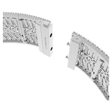 Hyperbola Halsband, Verschiedene Schliffe, Weiß, Rhodiniert - Swarovski, 5635347