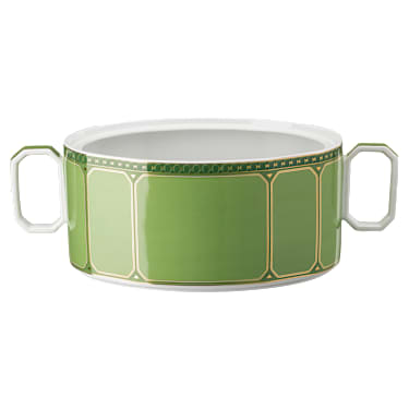 Posoda Signum, Porcelan, zelena - Swarovski, 5635498