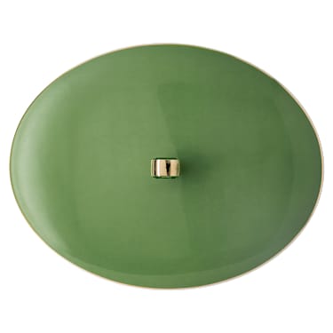 Posoda Signum, Porcelan, zelena - Swarovski, 5635498
