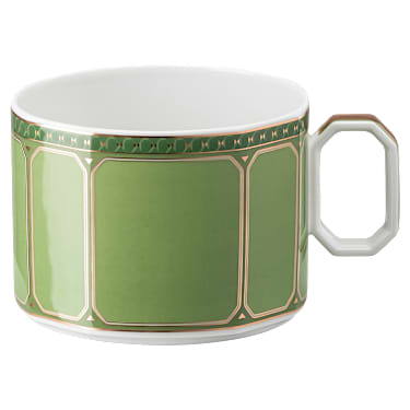 Skodelica s podstavkom Signum, Porcelan, zelena - Swarovski, 5635526