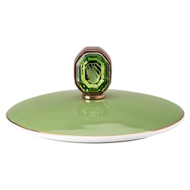 κούπα με καπάκι Signum, Πορσελάνη, πράσινη - Swarovski, 5635532