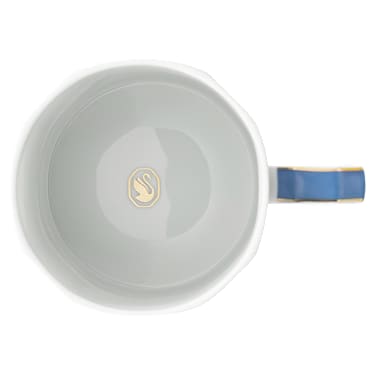 κούπα με καπάκι Signum, Πορσελάνη, μπλε - Swarovski, 5635534