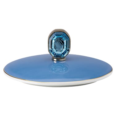 κούπα με καπάκι Signum, Πορσελάνη, μπλε - Swarovski, 5635534