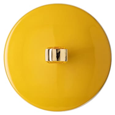 Signum Kapaklı kupa, Porselen, Sarı - Swarovski, 5635536