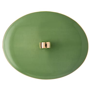 Signum Teekanne, Porzellan, Groß, Grün - Swarovski, 5635538