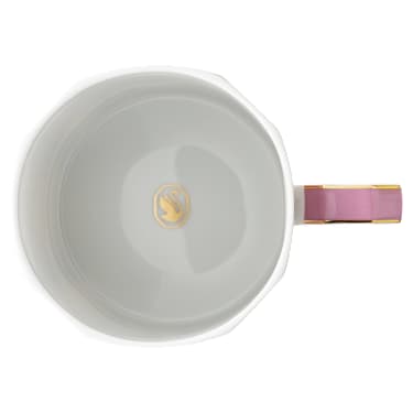Taza con tapa Signum, Porcelana, Rosa - Swarovski, 5635539