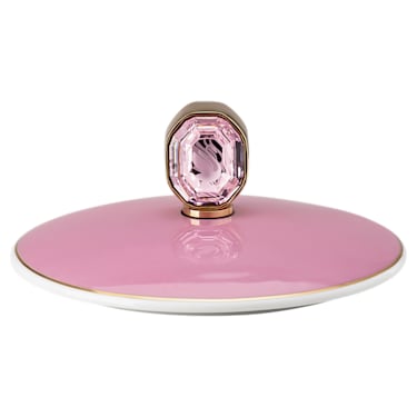 Signum mug with lid, Porcelain, Pink - Swarovski, 5635539