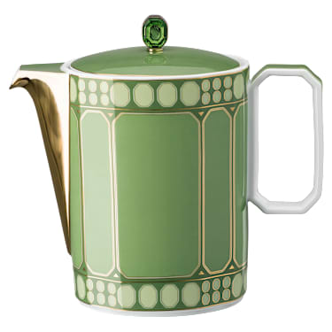 Signum Kaffeekanne, Porzellan, Grün - Swarovski, 5635548
