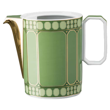 Signum coffee pot, Porcelain, Green - Swarovski, 5635548