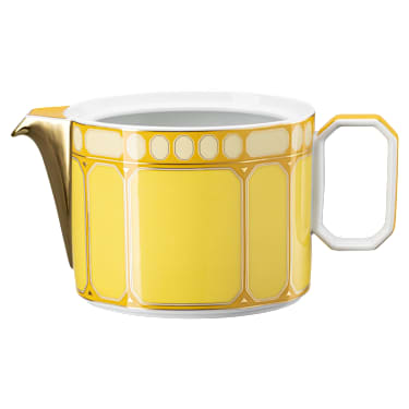 Signum teapot, Porcelain, Small, Yellow - Swarovski, 5635549