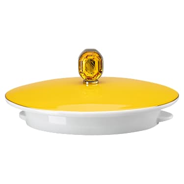 Dzbanek do herbaty Signum, Porcelana, Mały, Żółty - Swarovski, 5635549