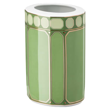Signum vase, Porcelain, Medium, Green - Swarovski, 5635552