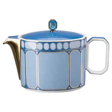 Signum Teekanne, Porzellan, Klein, Blau - Swarovski, 5635557