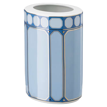 Florero Signum, Porcelana, Mediano, Azul - Swarovski, 5635559
