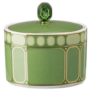 Swarovski Signum Mug with Lid, Porcelain, Green