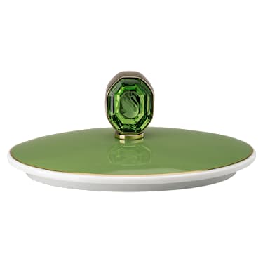Cukiernica Signum, Porcelana, Zielona - Swarovski, 5635560