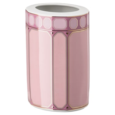 Signum vase, Porcelain, Medium, Pink - Swarovski, 5635561