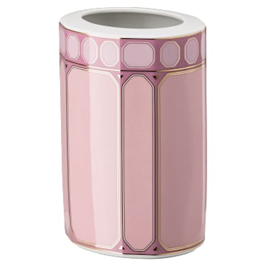 Signum Vase, Porzellan, Mittelgroß, Rosa - Swarovski, 5635561