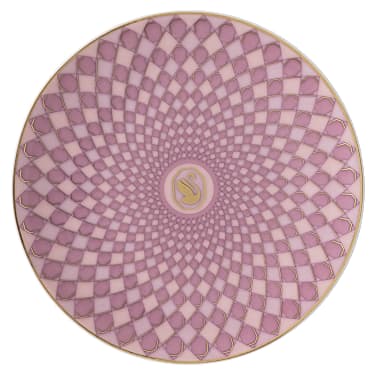 Signum Teller, Porzellan, Klein, Rosa - Swarovski, 5635562