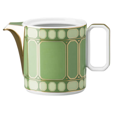 Signum creamer jug, Porcelain, Green - Swarovski, 5635565