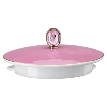 Signum Teekanne, Porzellan, Klein, Rosa - Swarovski, 5635566